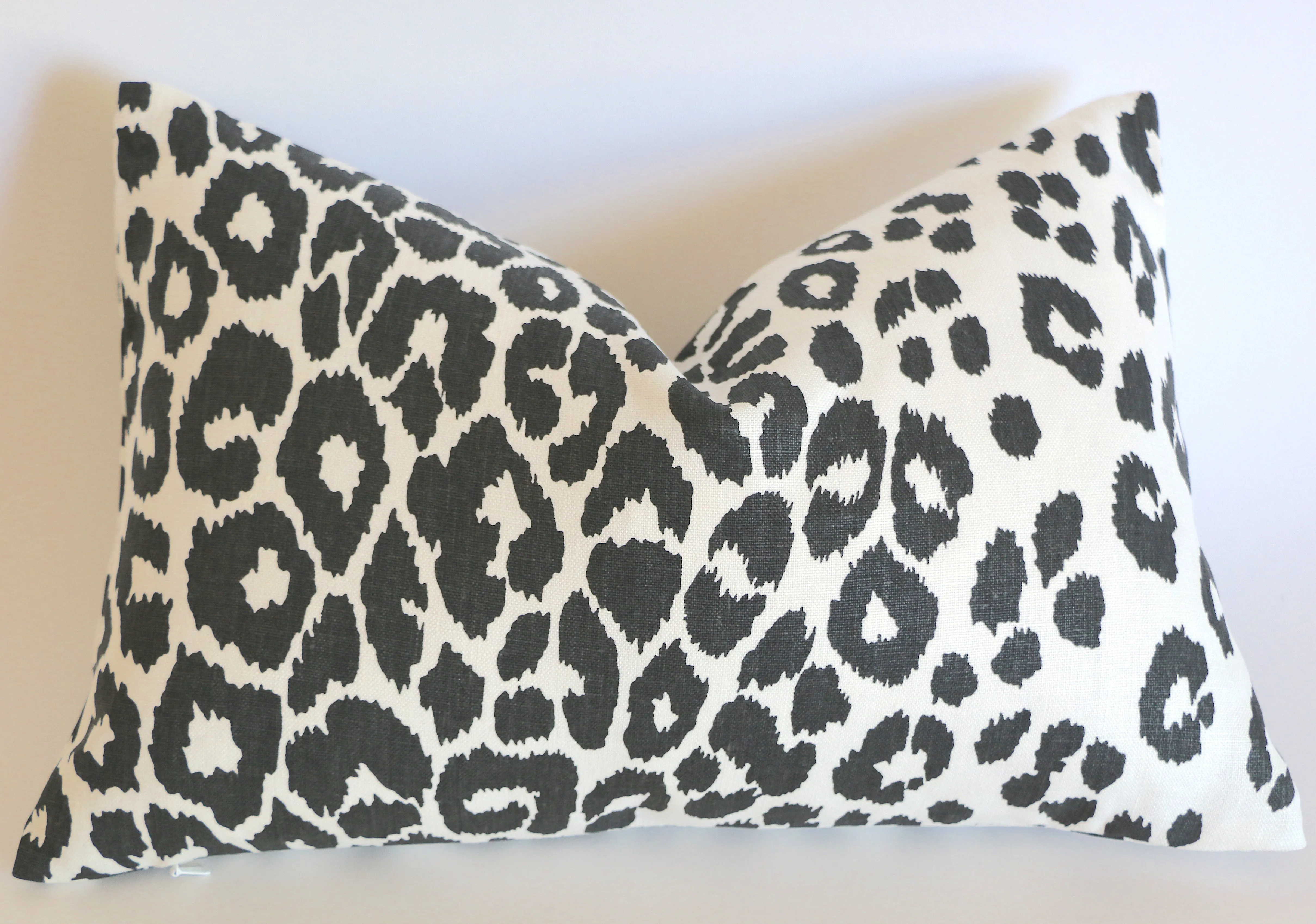 10 Sizes Available: Charcoal Iconic Leopard Decorative Pillow Cover, DOUBLE SIDED, Iconic Leopard Schumacher Accent Pillow Cover