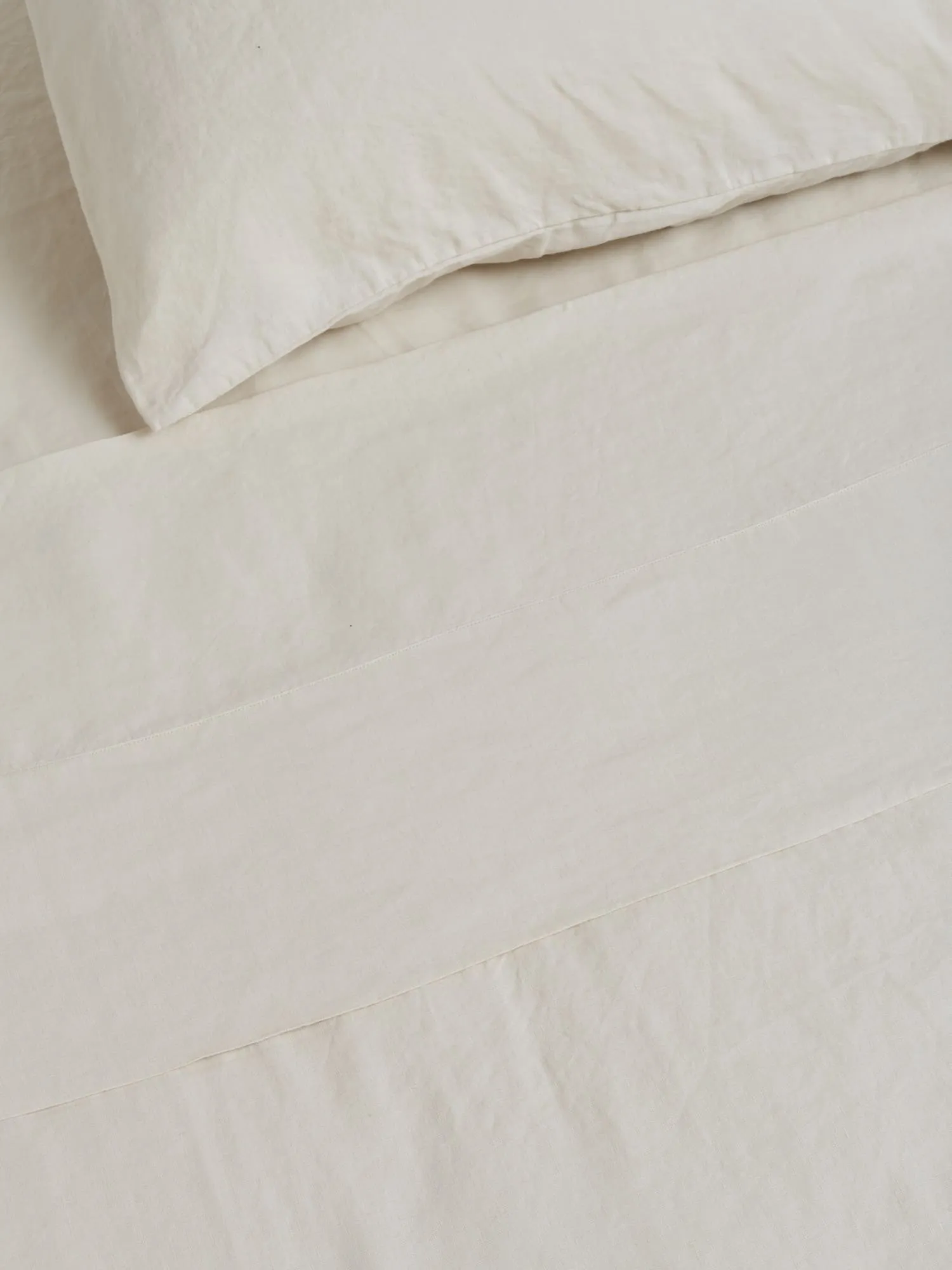 100% Linen Sheet Set in Cream