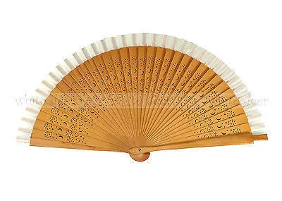 12 PCS Hollow Carved Bamboo Hand Fan