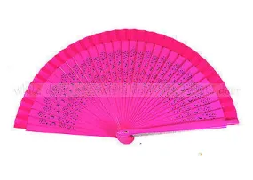 12 PCS Hollow Carved Bamboo Hand Fan