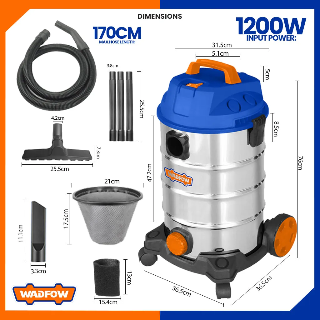 1200W Wet & Dry Vacuum Cleaner 35L WVR4A35