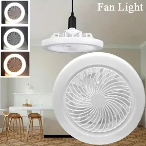 2-in-1 Three-Speed LED Ceiling Fan Light LED Lamp Bead Fan Light Remote Control Wall Control Bedroom Ceiling Fan Light