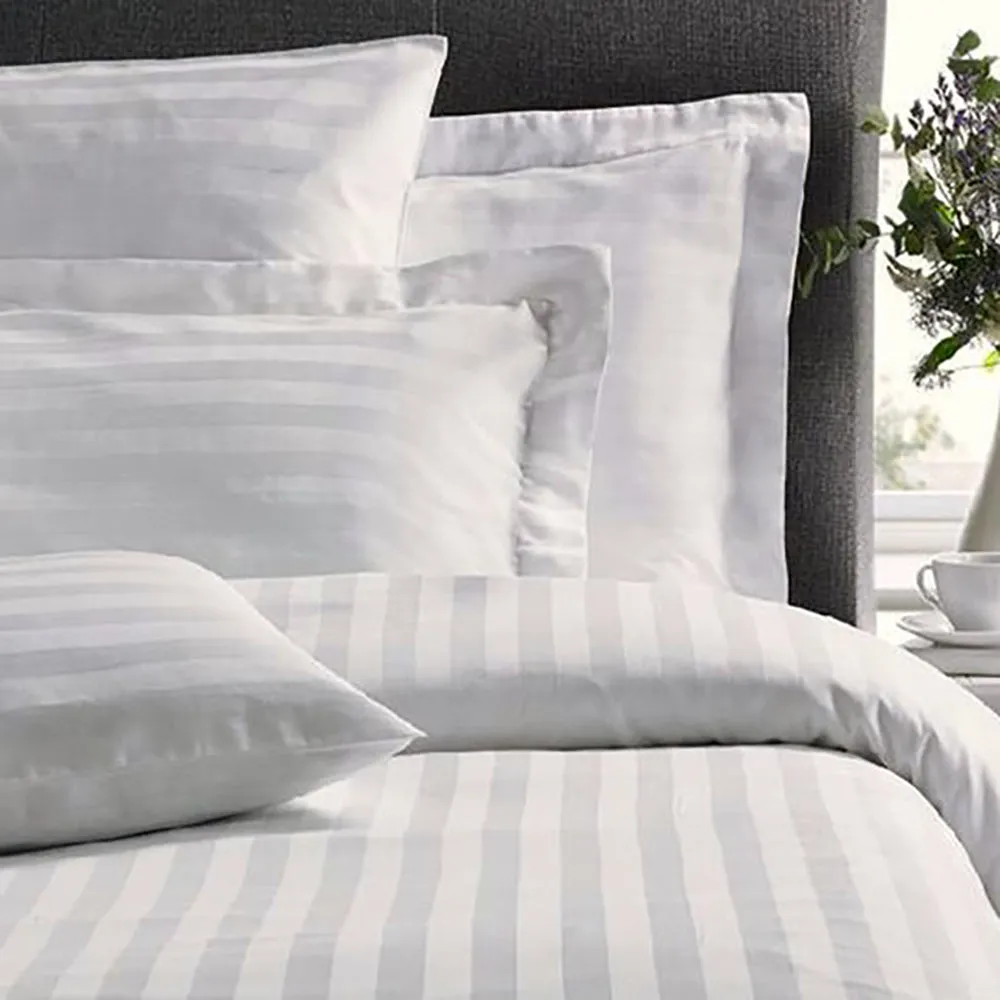 2pc Pack Jason White Satin Pillowcases - King Tailored