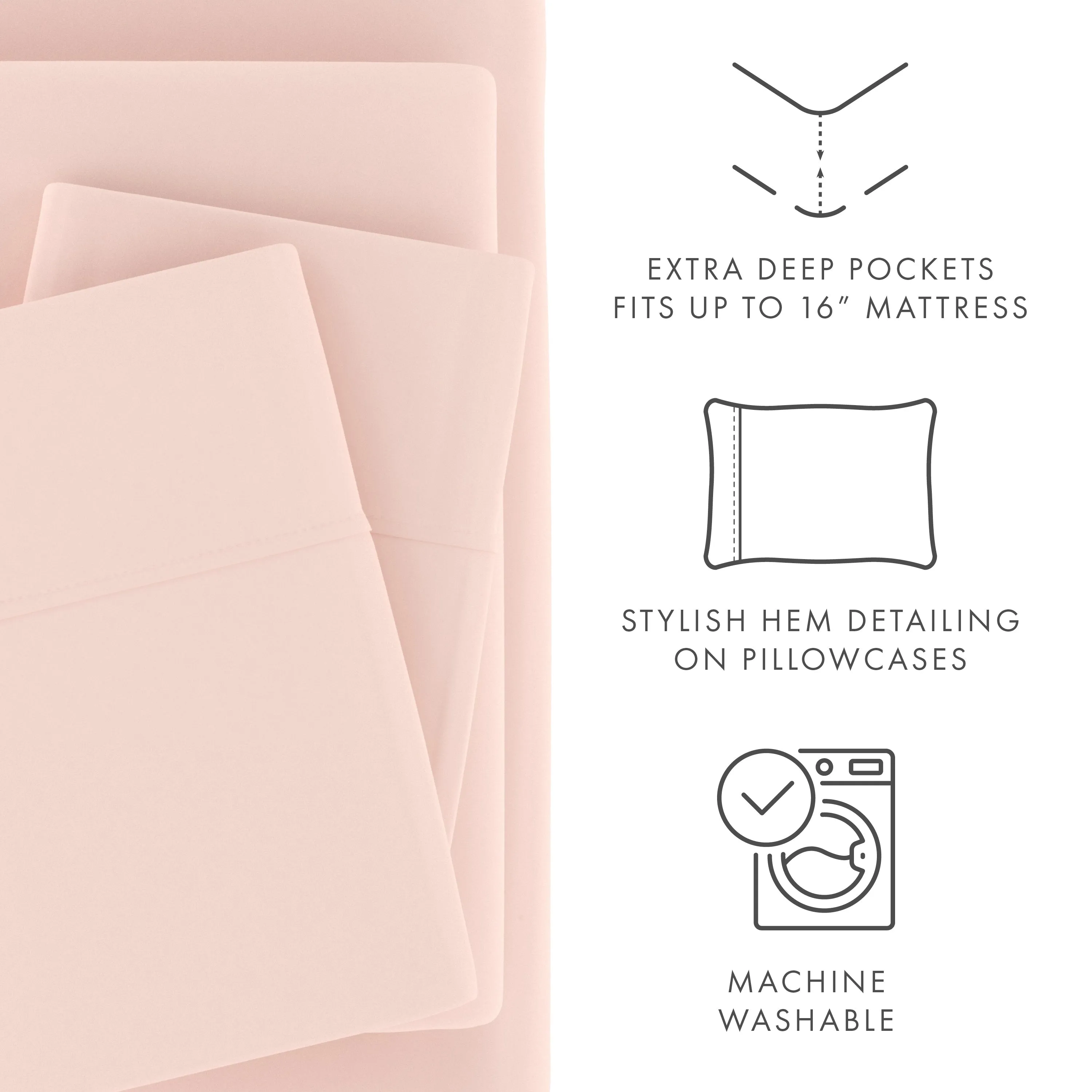 4-Piece Essential Spring Sheet Set (Sale)