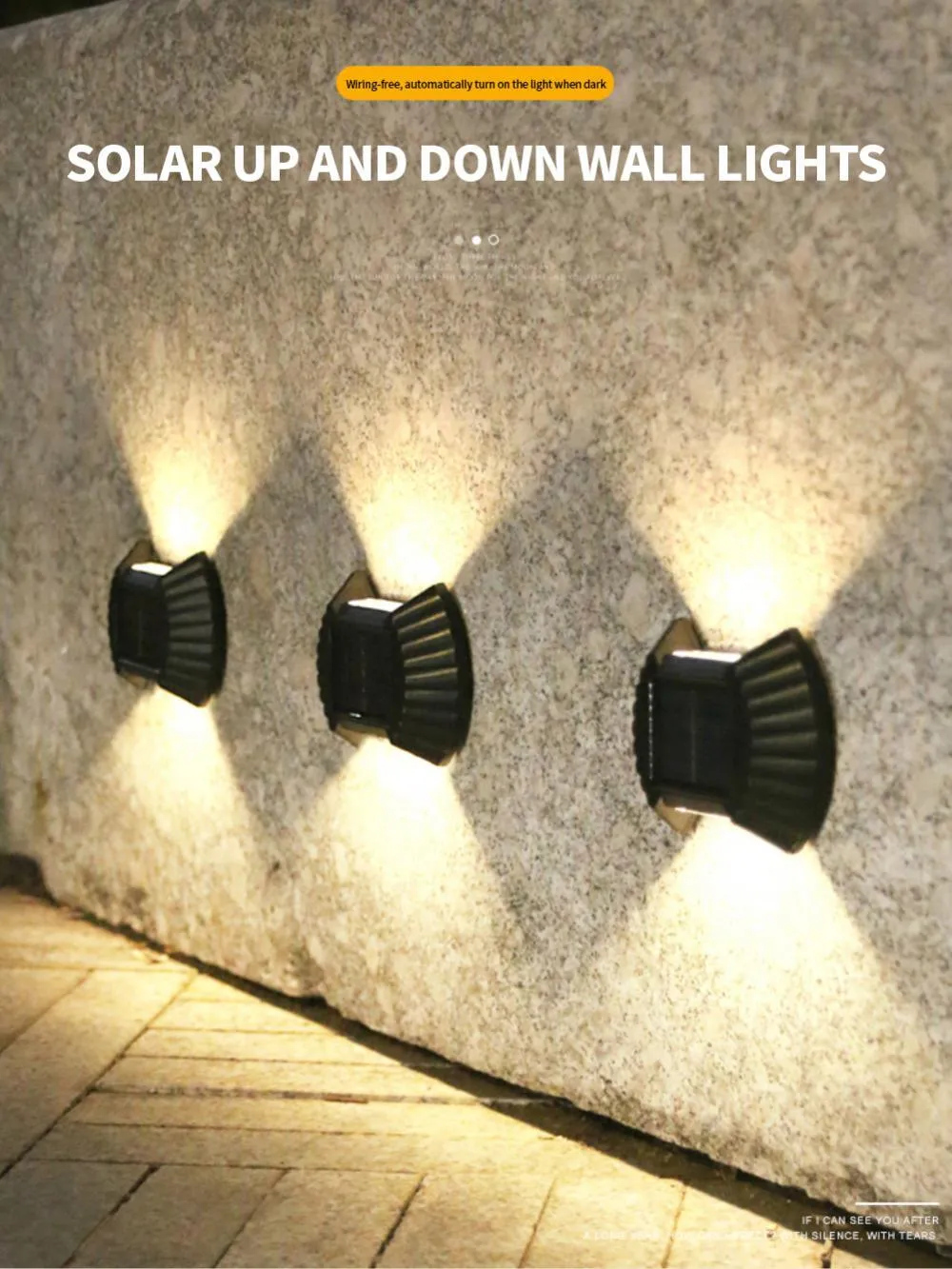 4Pcs Of Outdoor Smart Light Sensor Solar Wall Lamp Ba-296