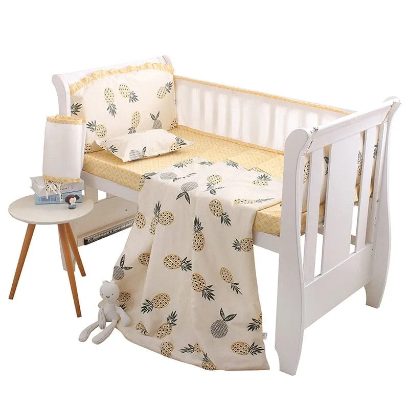 5 PC Set Baby Crib Bedding Sets - Starry Elephant