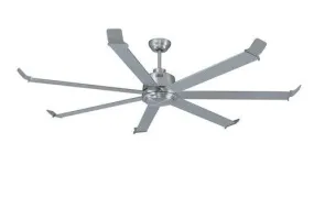 70” Ceiling Fan, Brushed Pewter Wet Listed