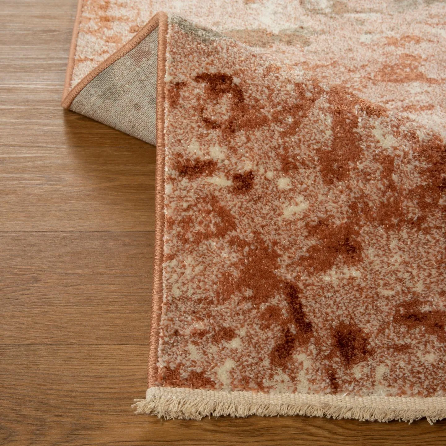 Abstract Fringe Area Rug