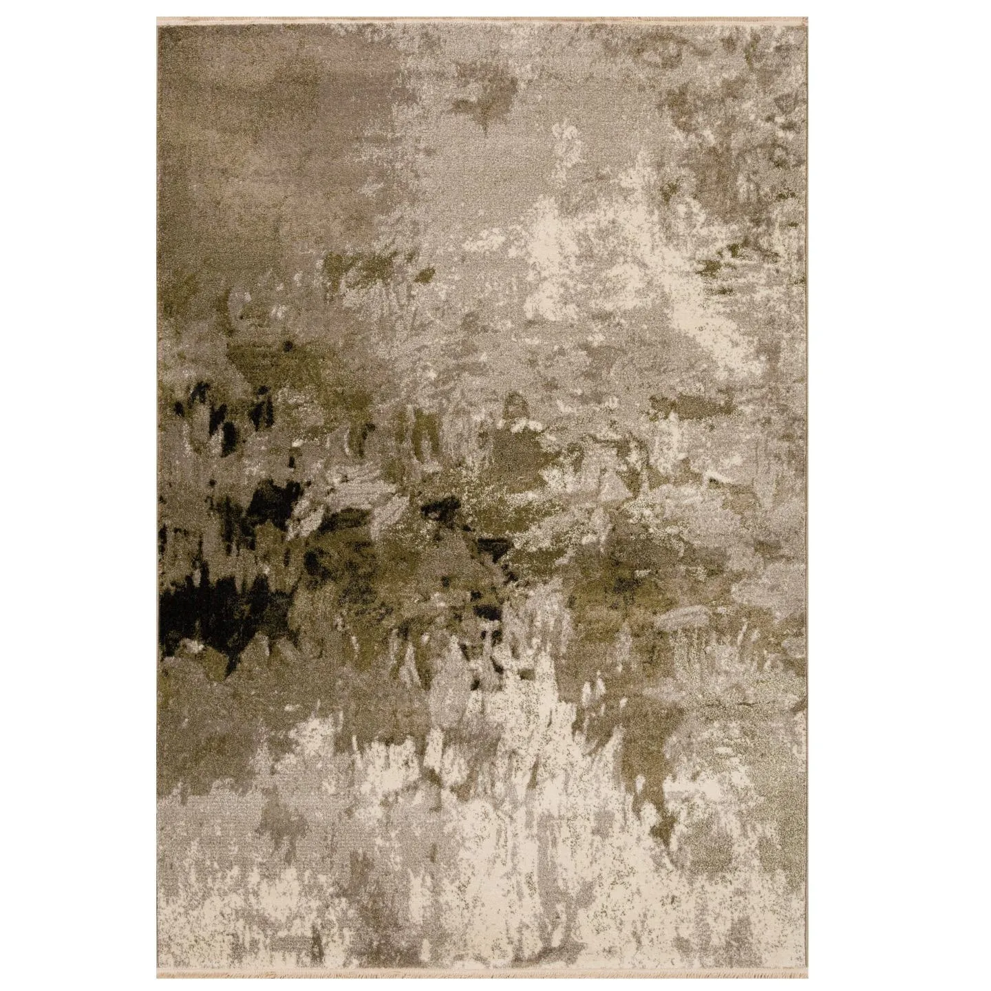 Abstract Fringe Area Rug