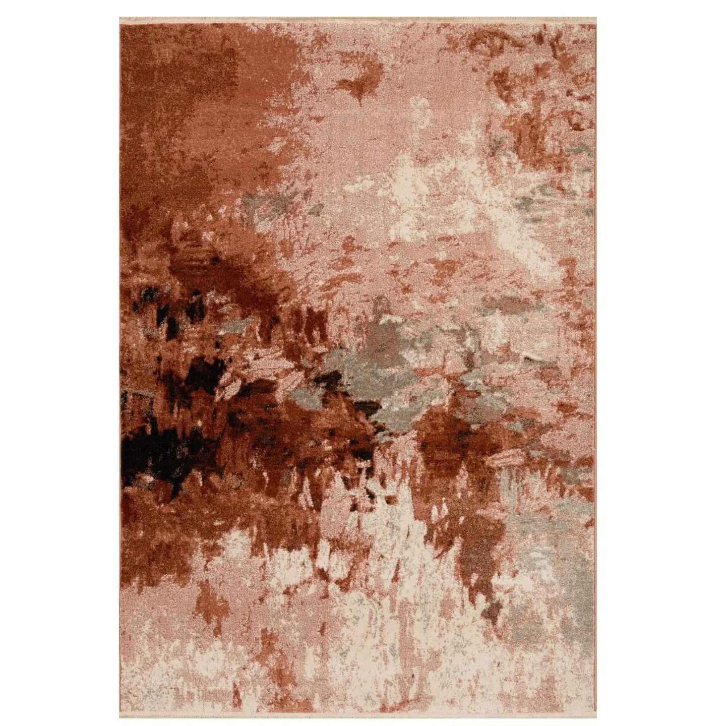 Abstract Fringe Area Rug