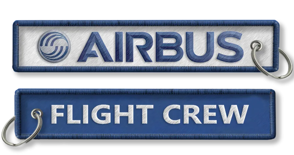 AIRBUS-Flight Crew Embroidered Keyring