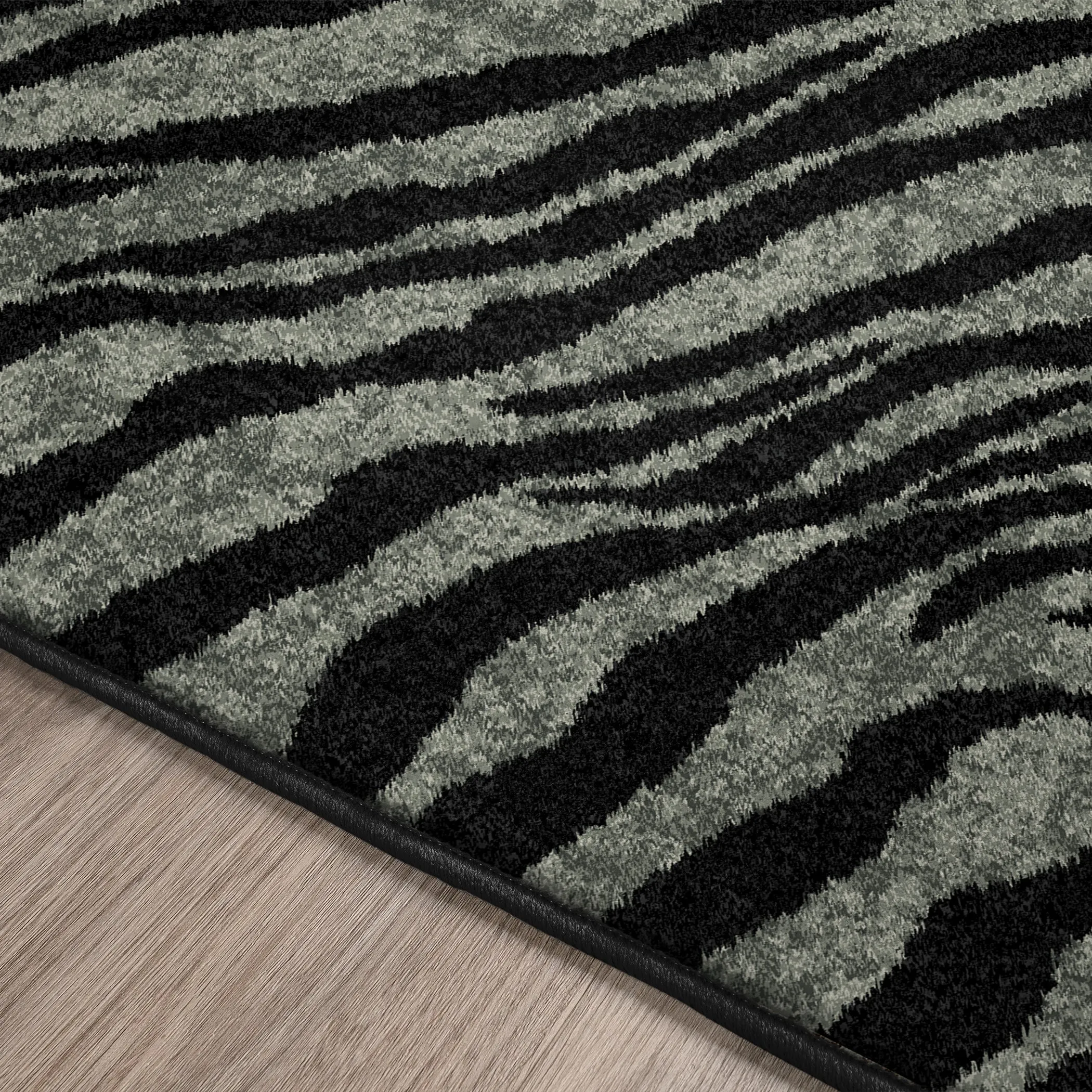 Akina Ultra-Soft 100% Polyester Shag Rug with Authentic Animal Print - Family & Pet Friendly Design