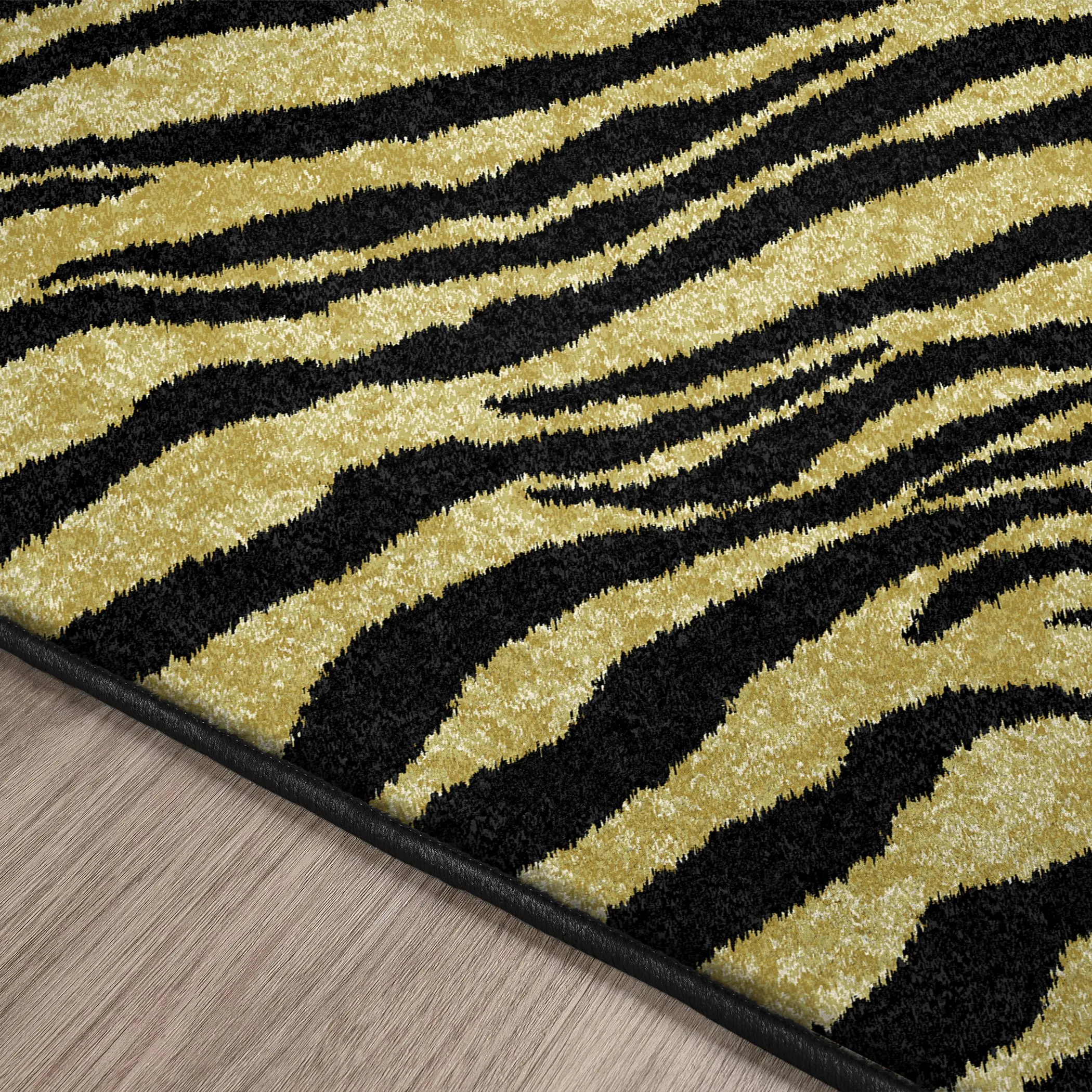 Akina Ultra-Soft 100% Polyester Shag Rug with Authentic Animal Print - Family & Pet Friendly Design