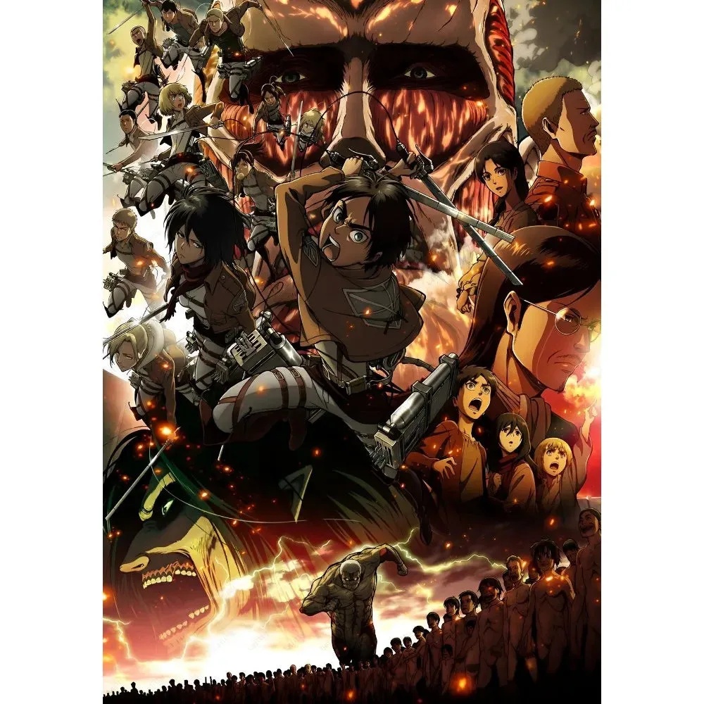 Anime Attack on Titan Poster - Waterproof Wall Art