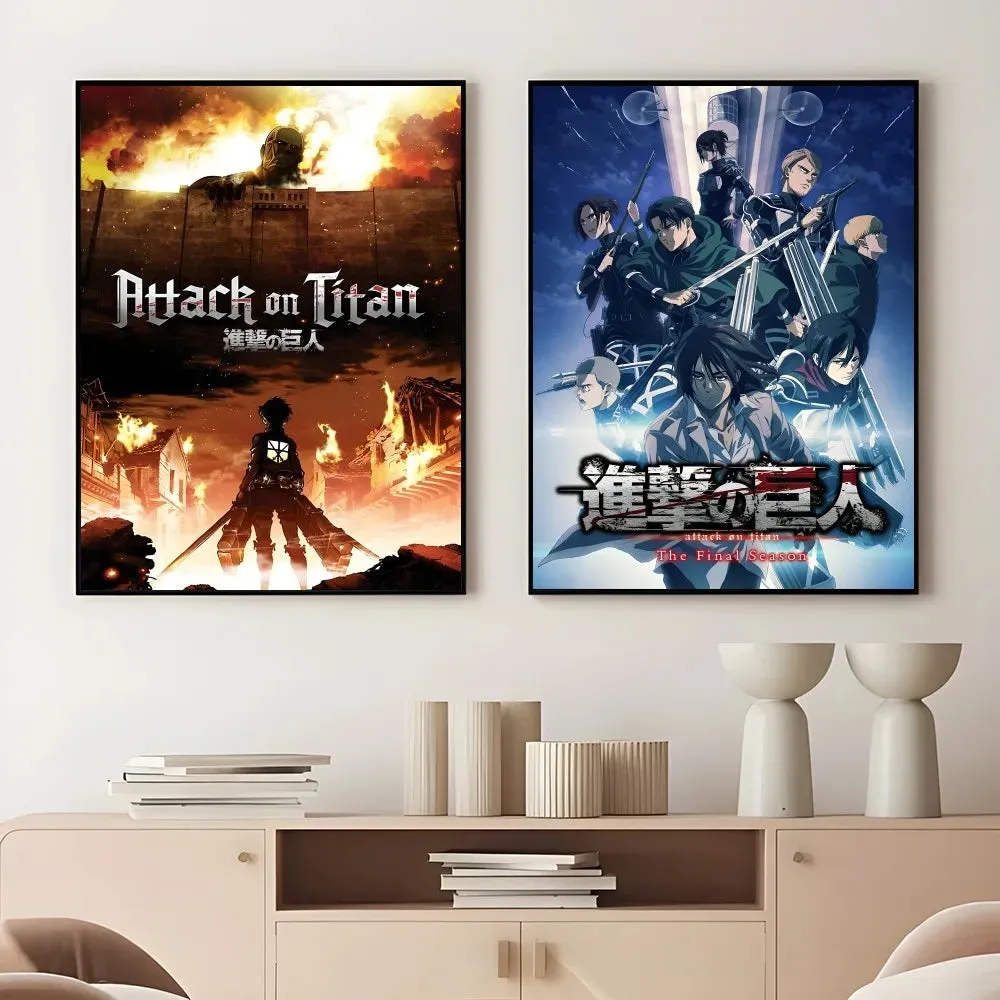 Anime Attack on Titan Poster - Waterproof Wall Art