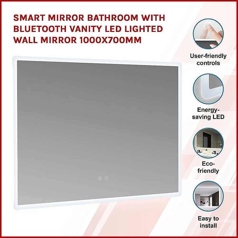 Anti-Fog LED Dimmable Smart Wall Mirror 1000x700mm