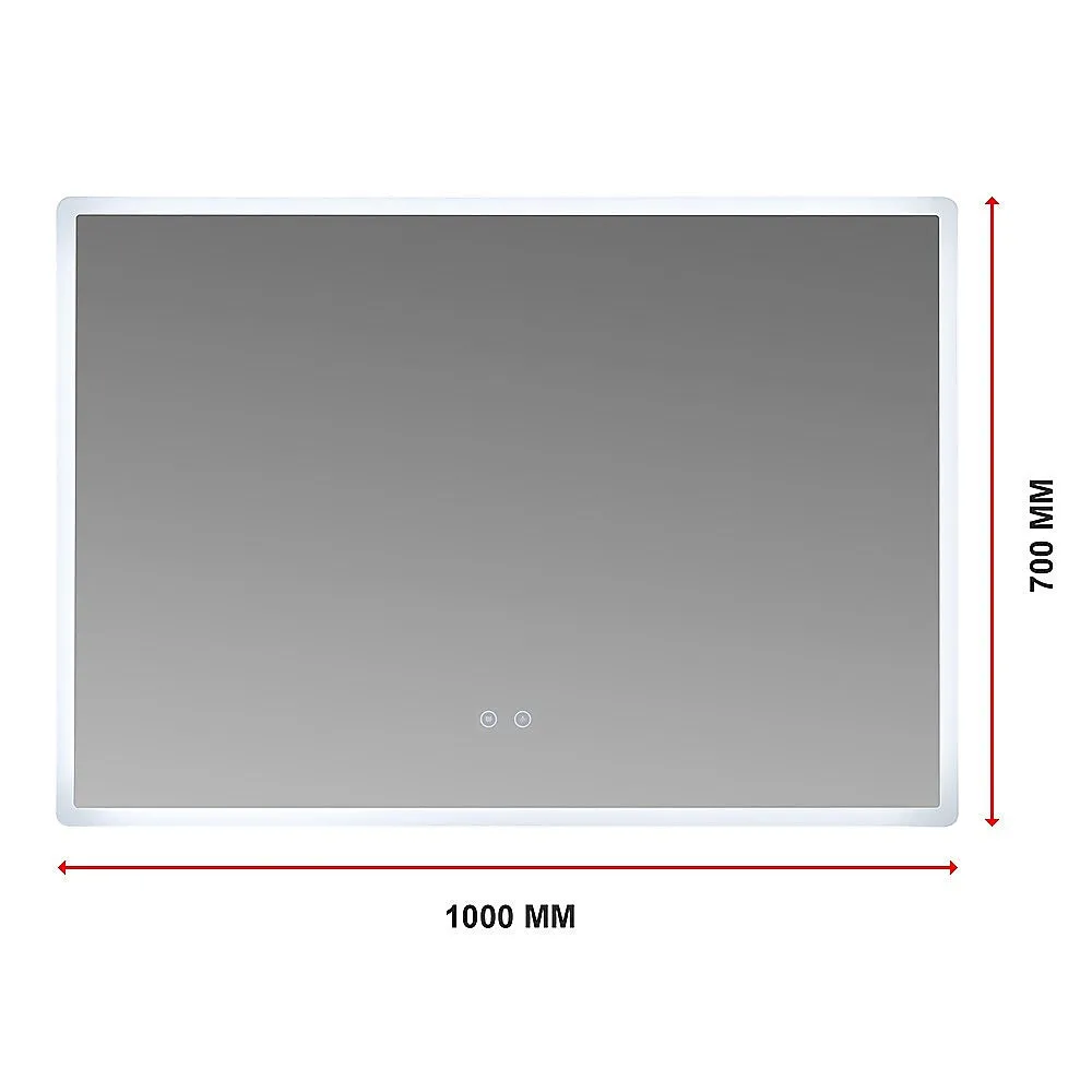 Anti-Fog LED Dimmable Smart Wall Mirror 1000x700mm