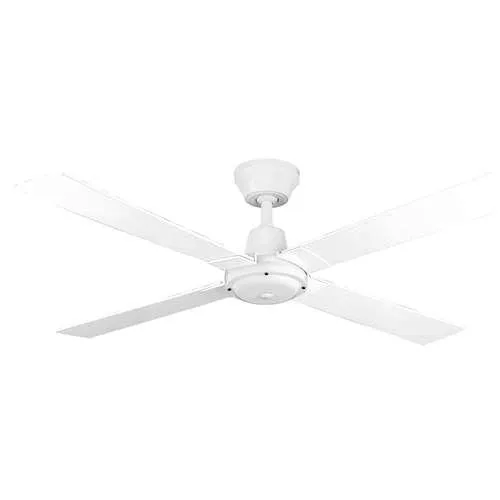 Arlec 120cm White 4 Blade Classic AC Ceiling Fan / CSF120W-1