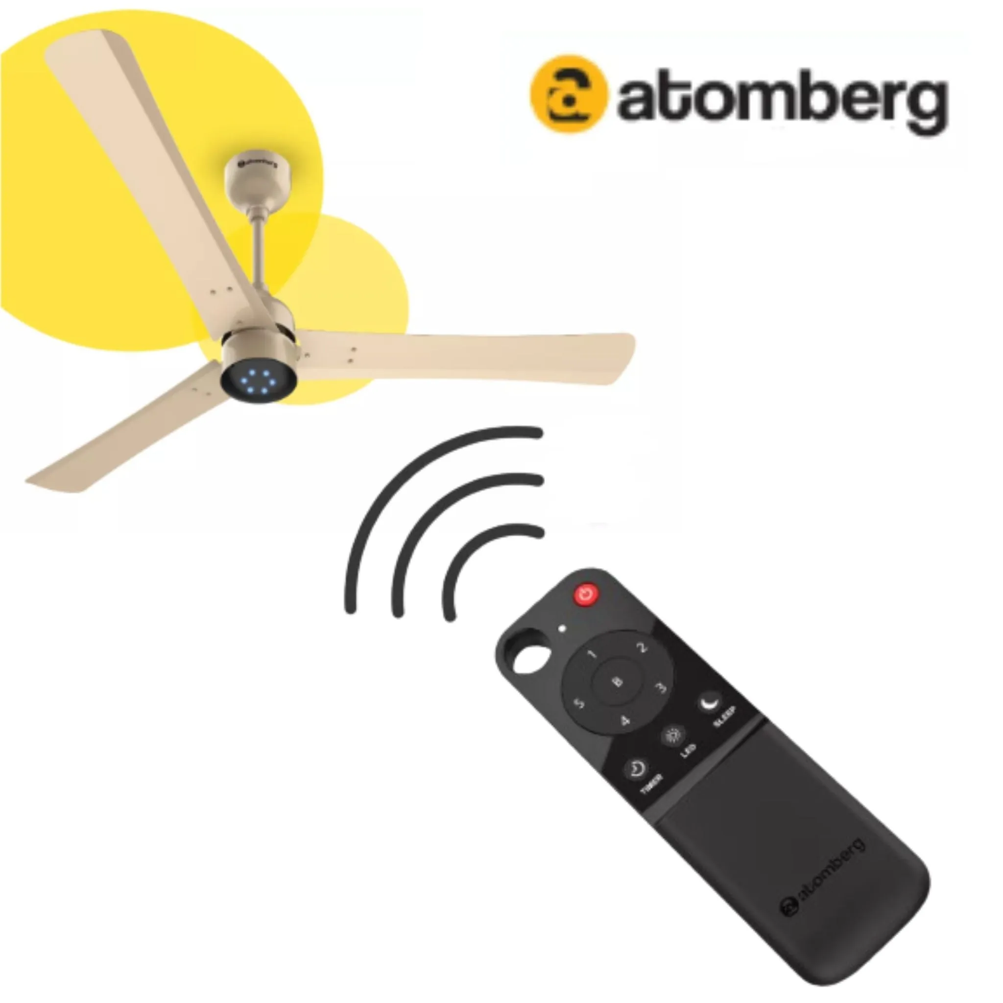 Atomberg Ceiling Fan Remote Control | Buy Online - Replacement, Compatibility, Features & Manual in India