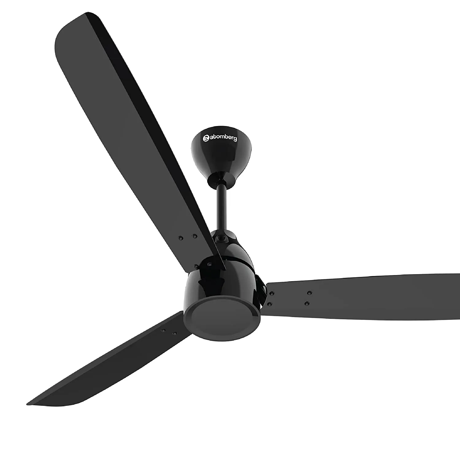 Atomberg Renesa Alpha 5 Star BEE Rated 1200 mm BLDC Motor with Remote 3 Blade Ceiling Fan Black