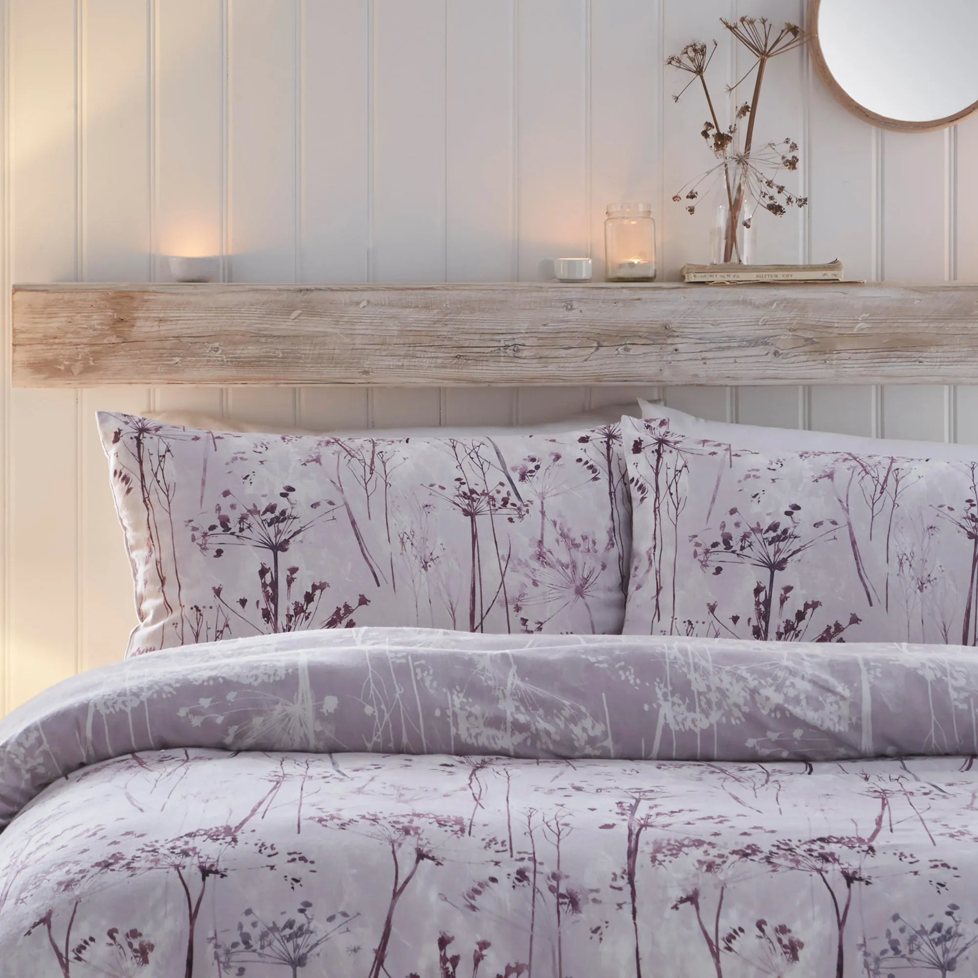 Azalea Duvet Cover Set by Drift Home in Damson