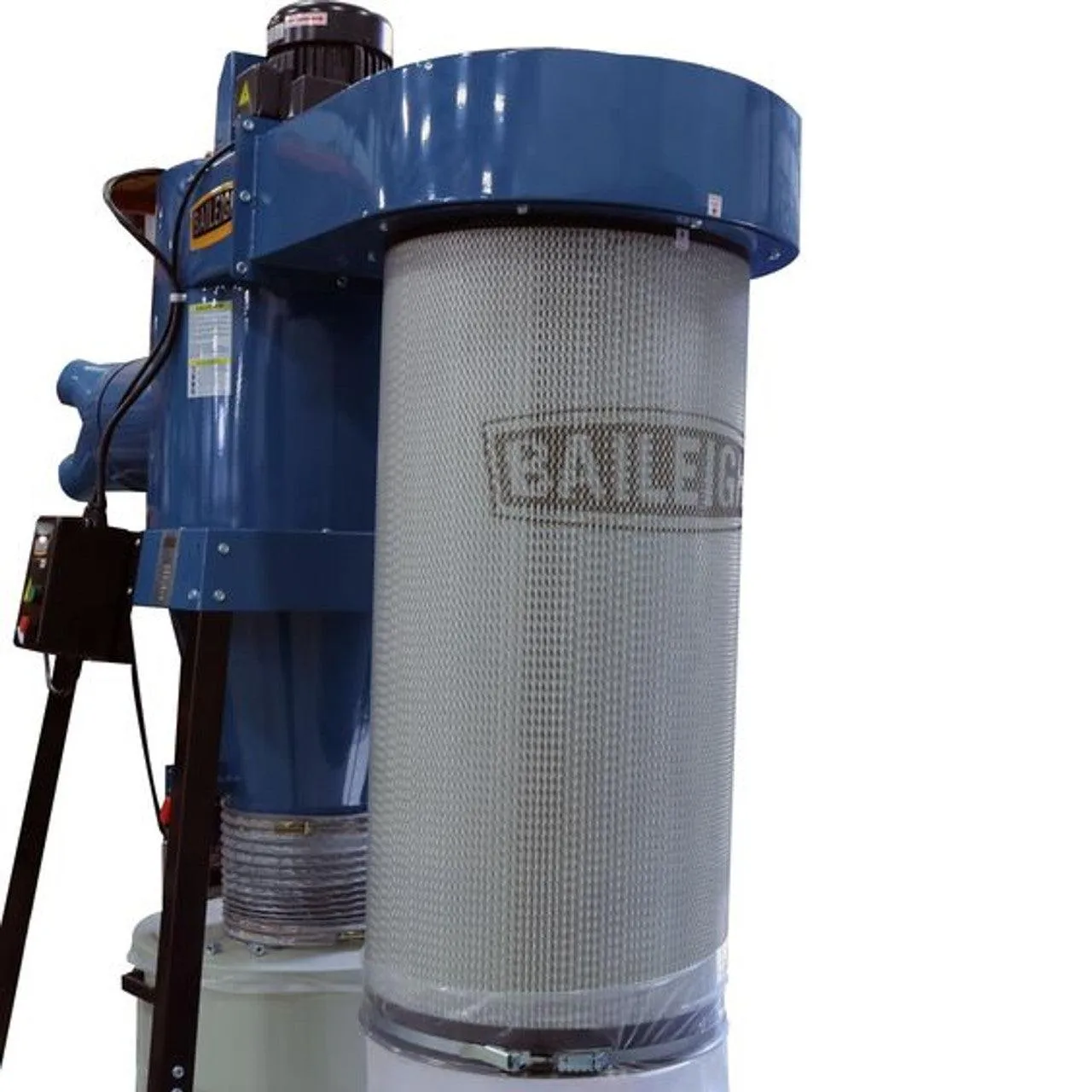 Baileigh Industrial - 5HP 220V 3Ph Cyclone Style Dust Collector with Remote Start, 3600 CFM, 60 Gallon Drum