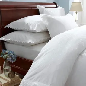 Balmoral White Broderie Duvet Set