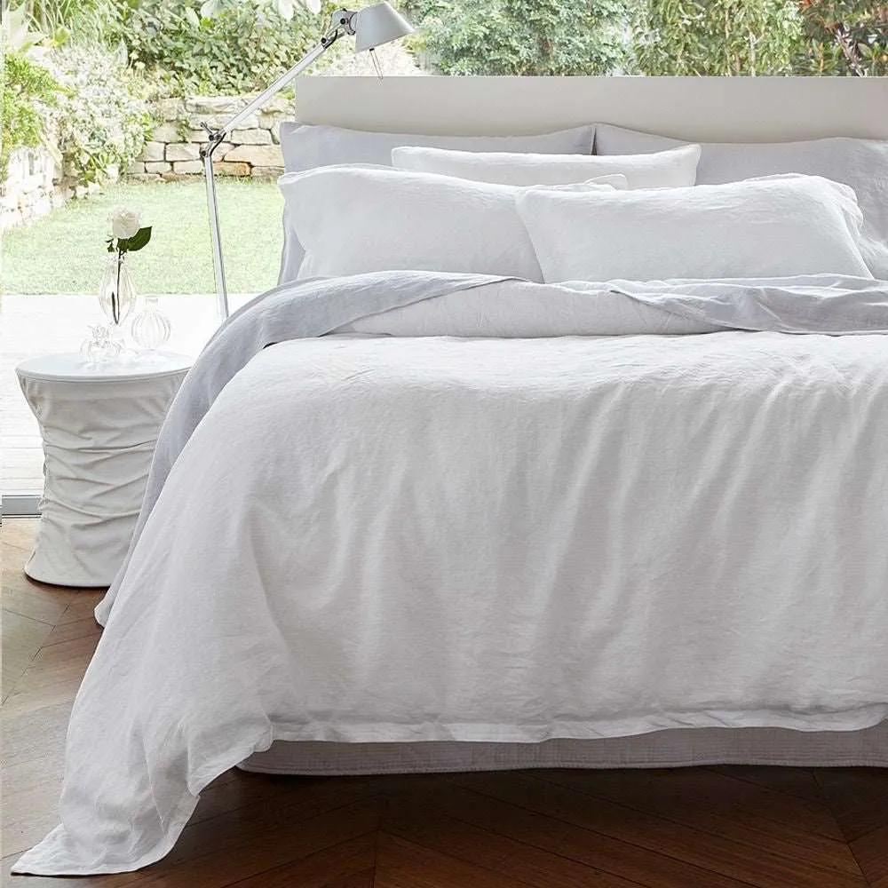 Baltic Linen White Duvet Set - Queen