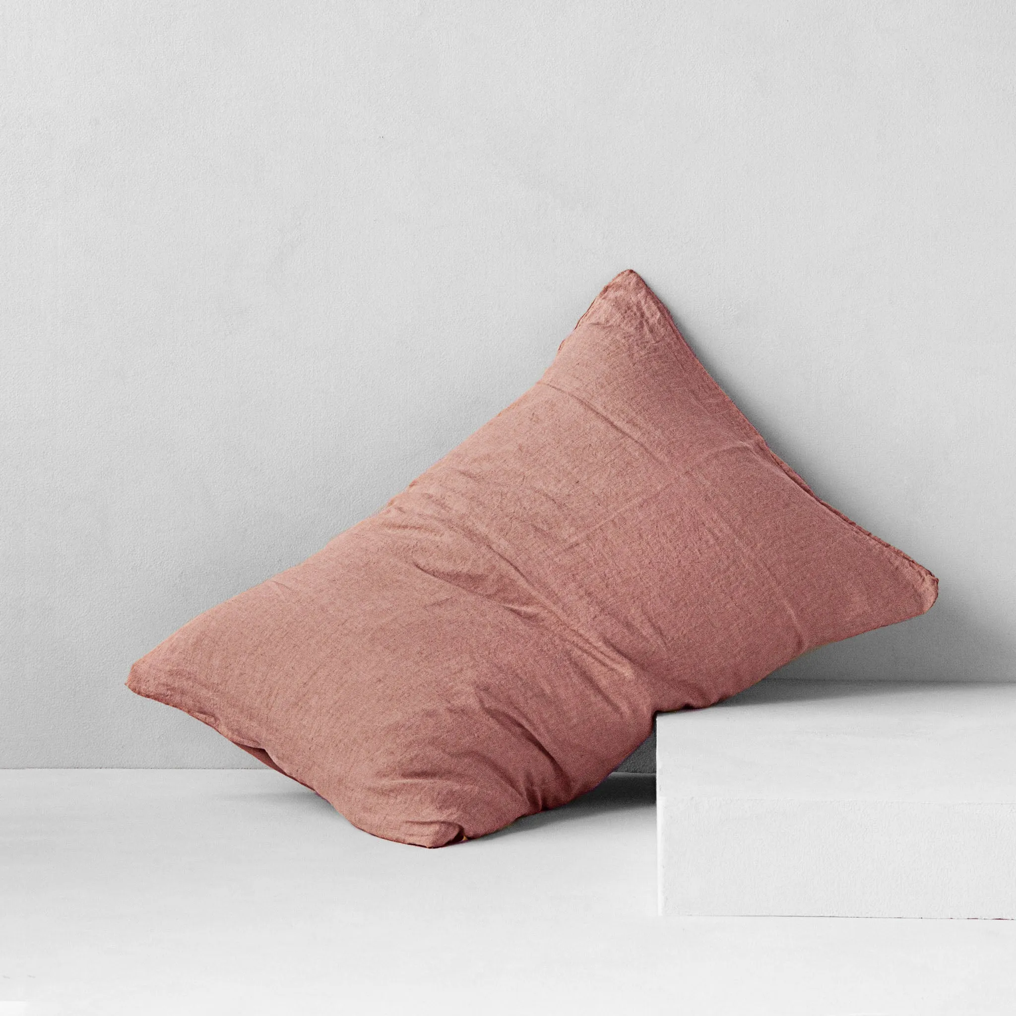 Basix Linen Pillowcase - Rosa