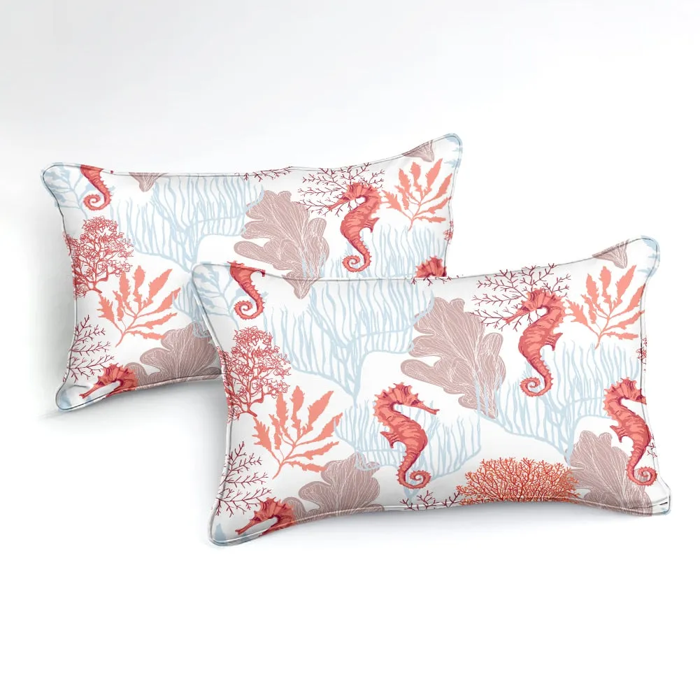 Bedding Sheet: Seahorse & Corals