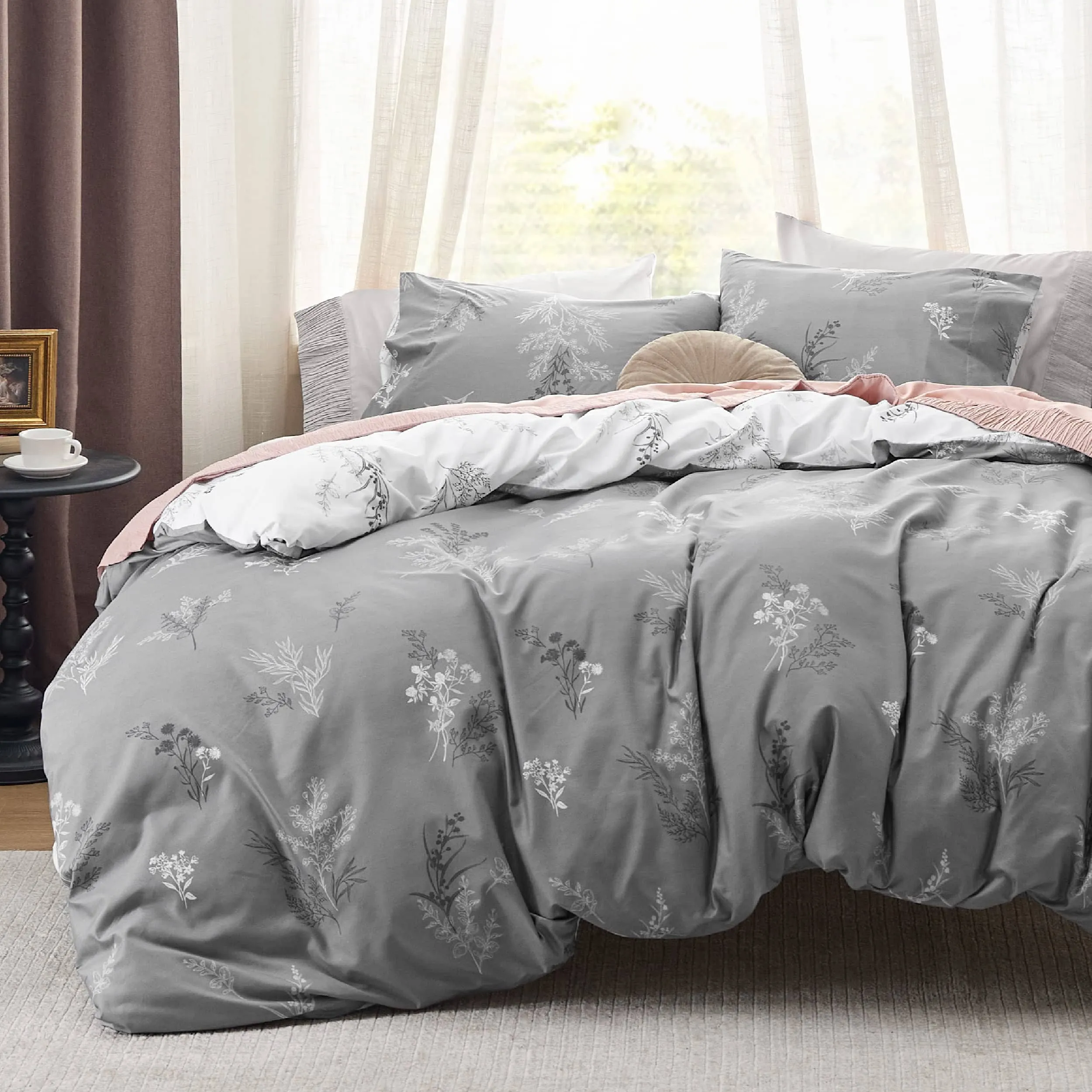 Bedsure Microfiber Duvet Cover Set Twin