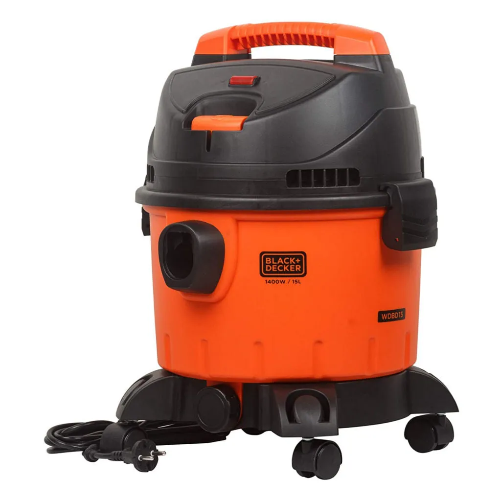 Black & Decker Wet & Dry Vacuum Cleaner 15Litre 1400W WDBD15-IN