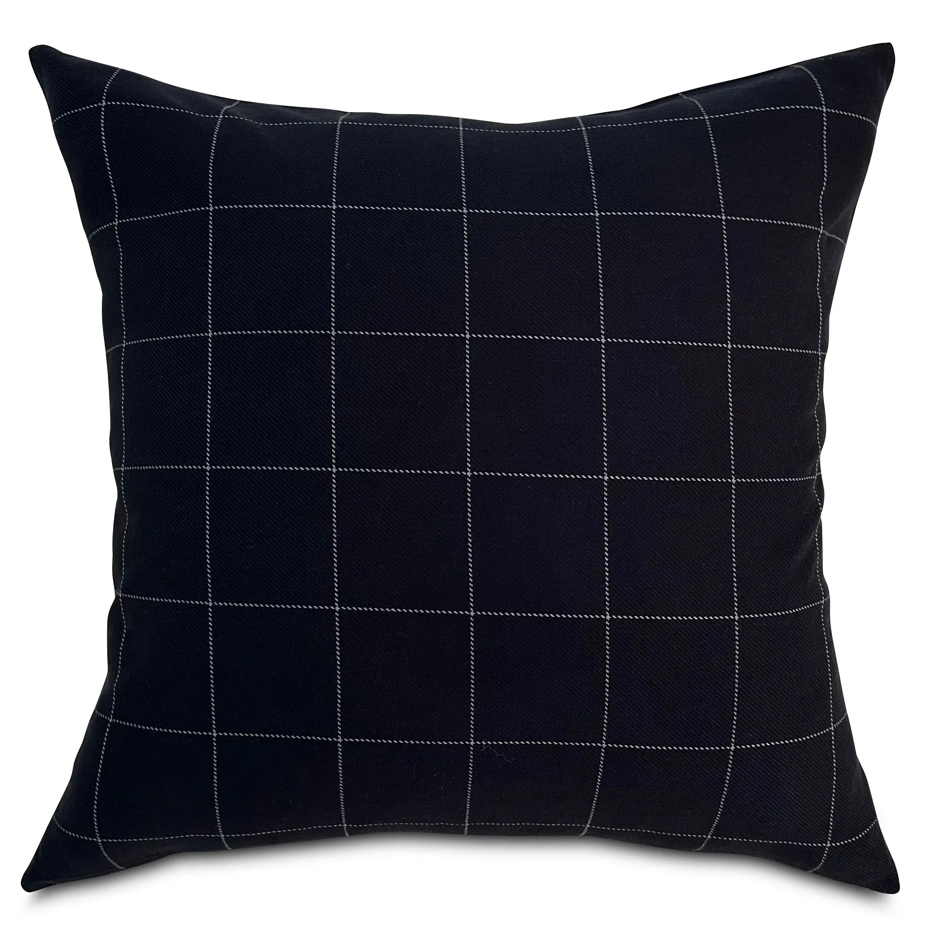 Black Modern Geometric Throw Pillow Cover 22x22