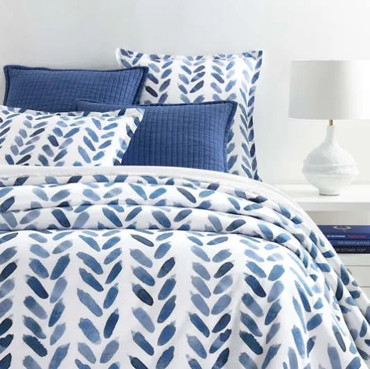 Blue Brush Duvet Cover