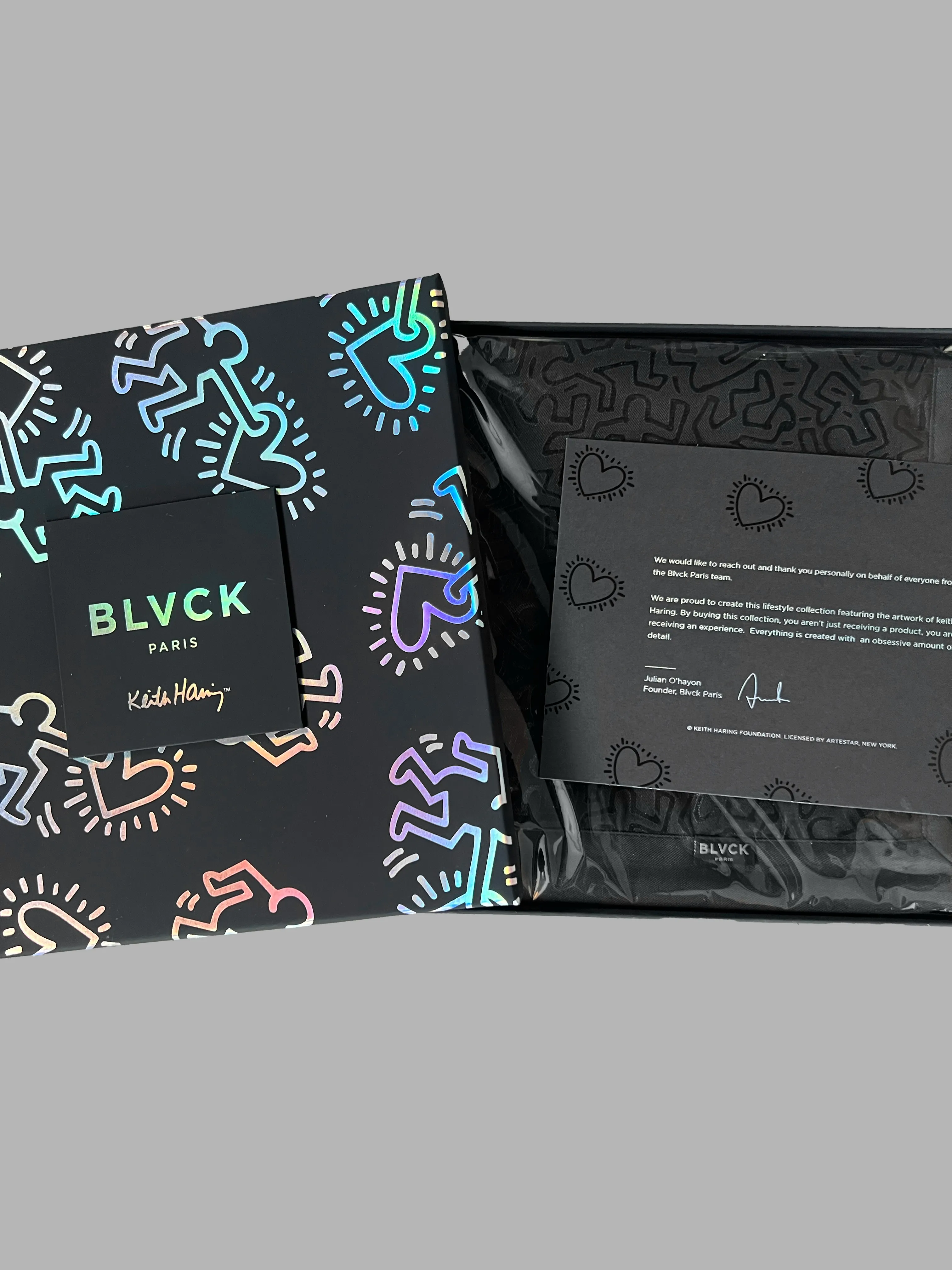 'Blvck x Keith Haring' Square Pillowcase