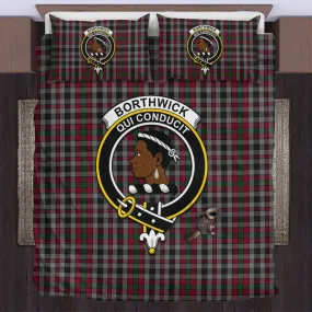 Borthwick Tartan Bedding Set with Family Crest