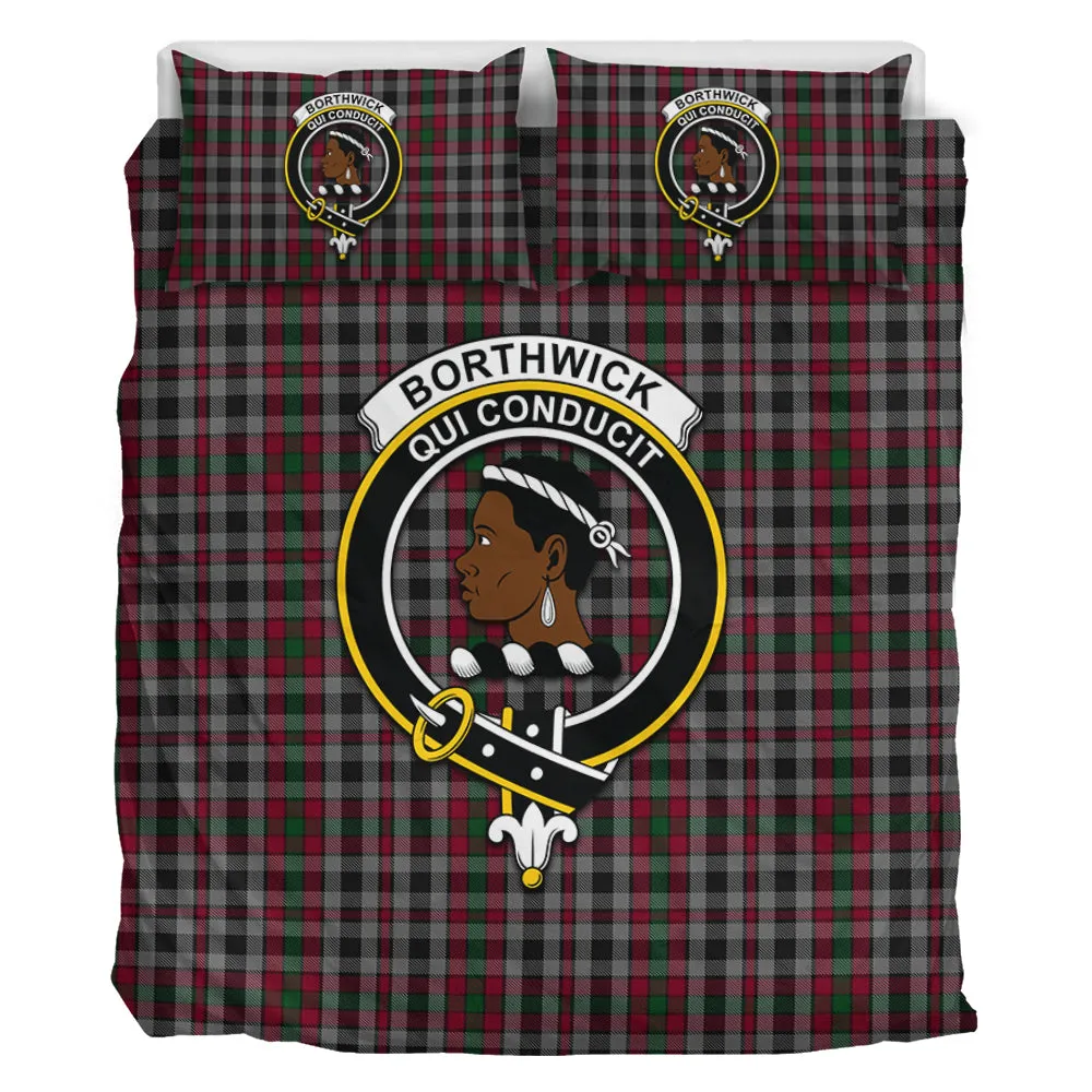 Borthwick Tartan Bedding Set with Family Crest