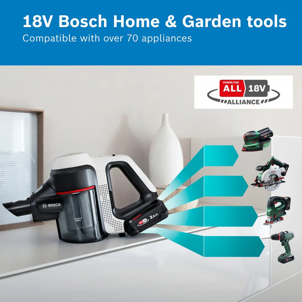 Bosch BCS712GBKIT Unlimited 7 Auto Detect Cordless Vacuum Cleaner Plus Additional Battery