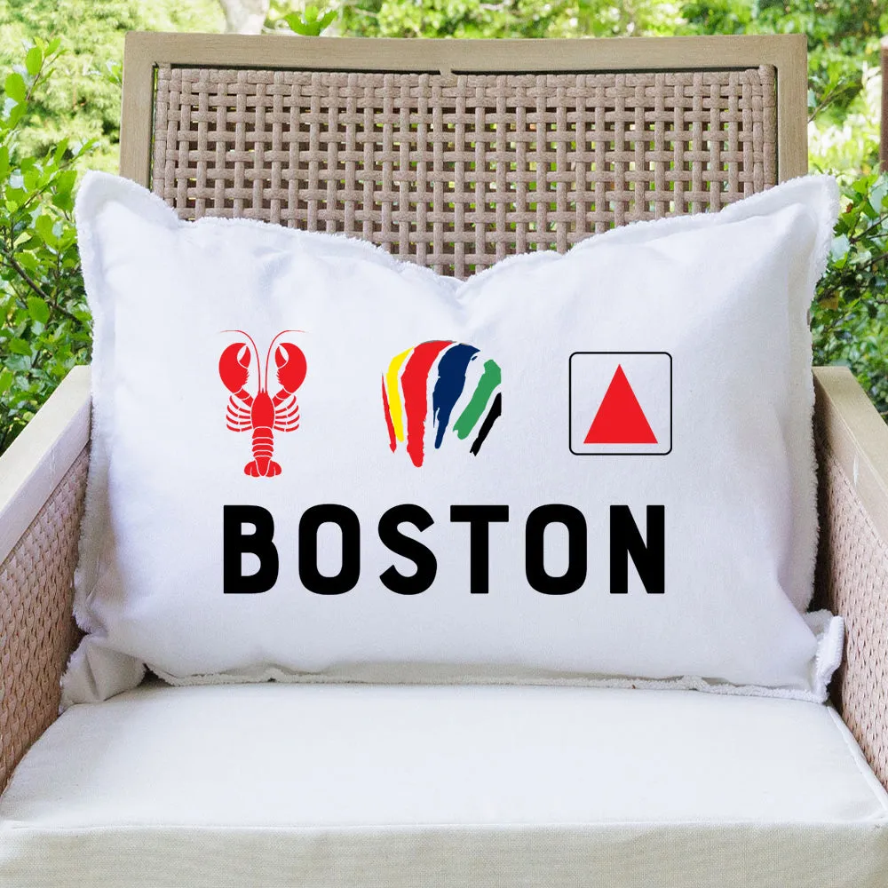 Boston Icons Lumbar Pillow