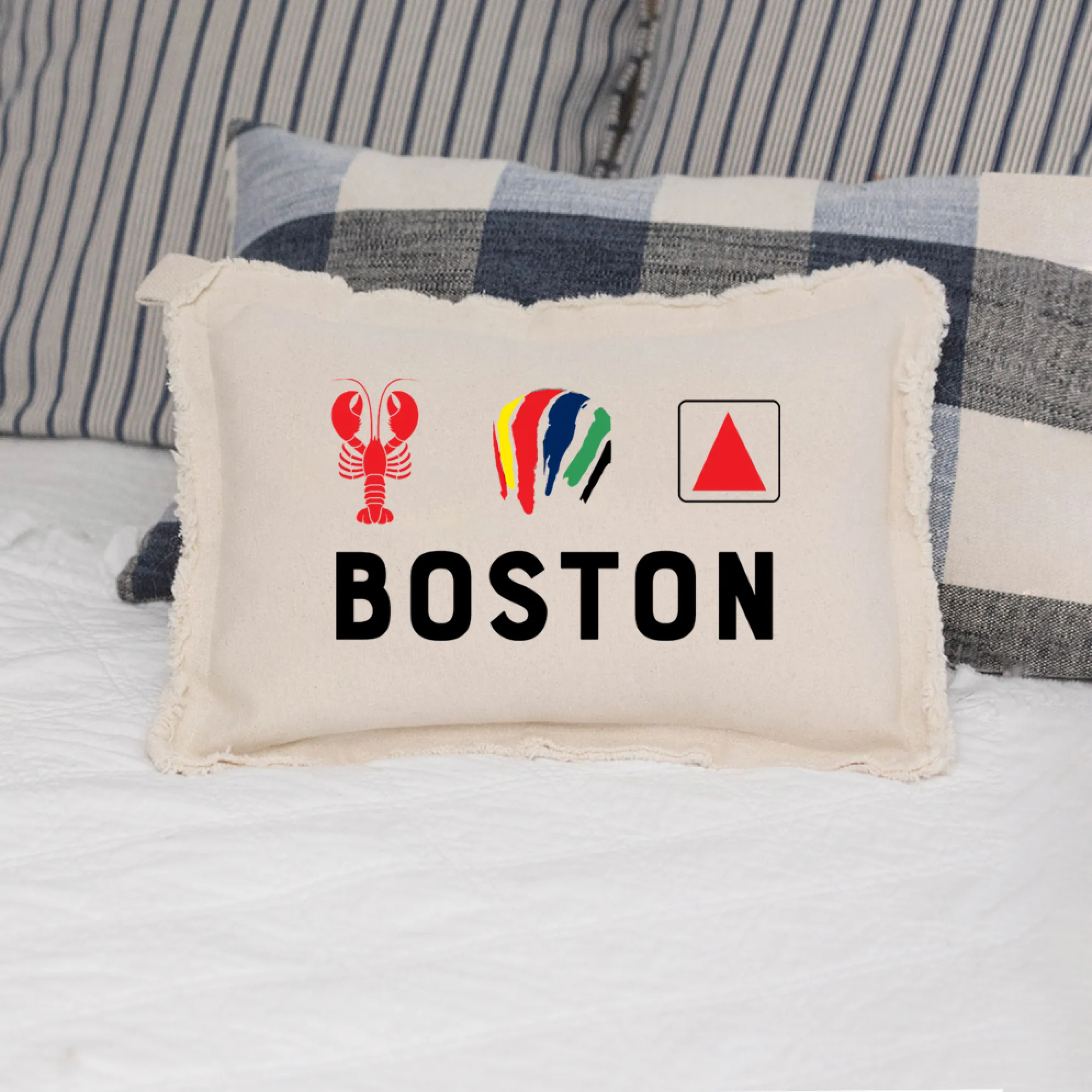 Boston Icons Lumbar Pillow