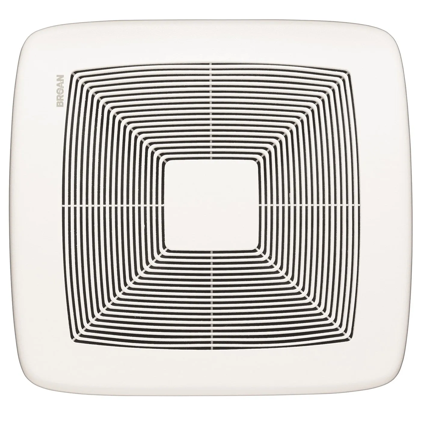 Broan QTXE080 80 CFM Ventilation Fan with White Grille, 0.3 Sones; ENERGY STAR Certified