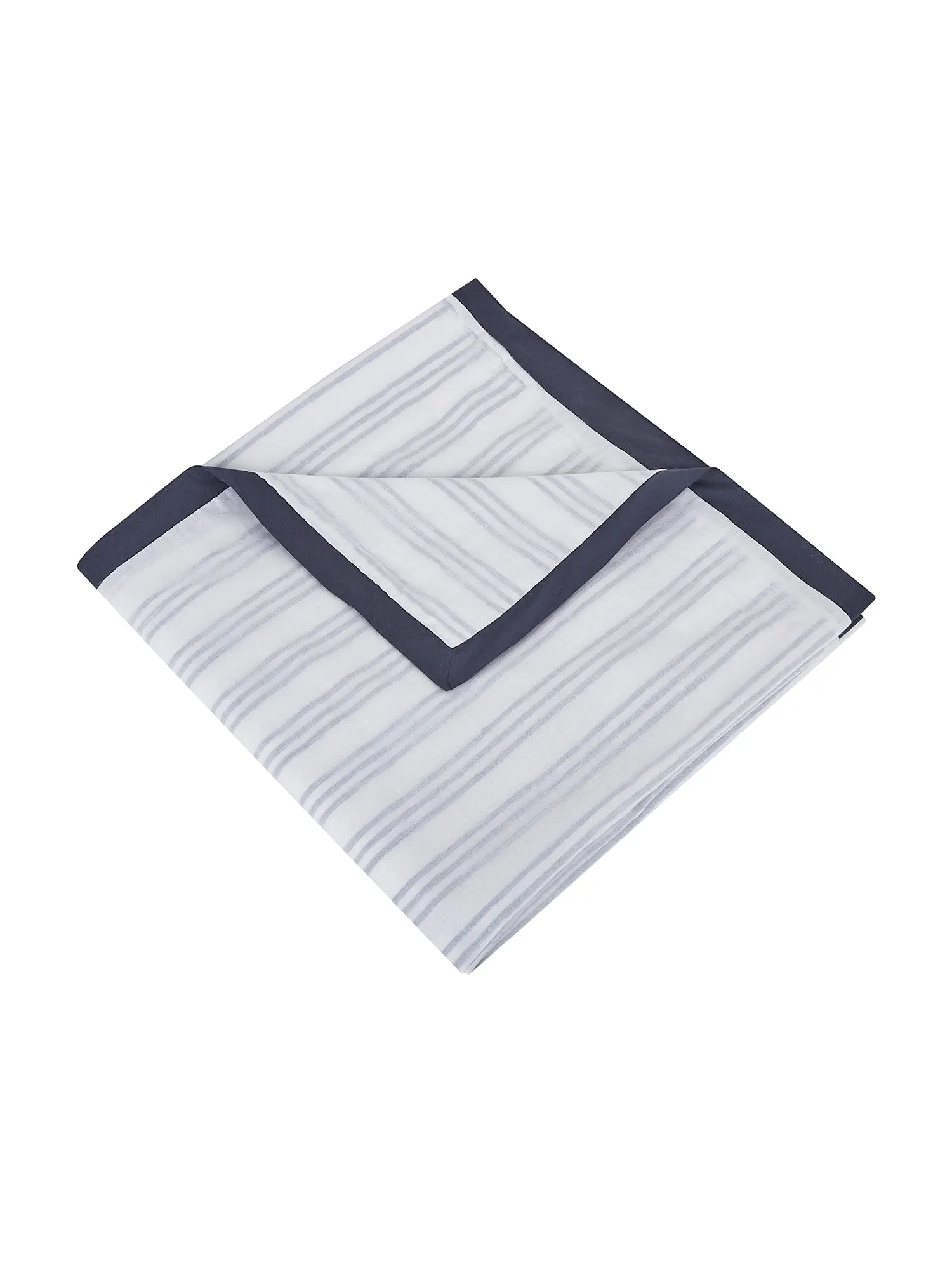 Cairo Blue Striped Cotton Dohar Blanket