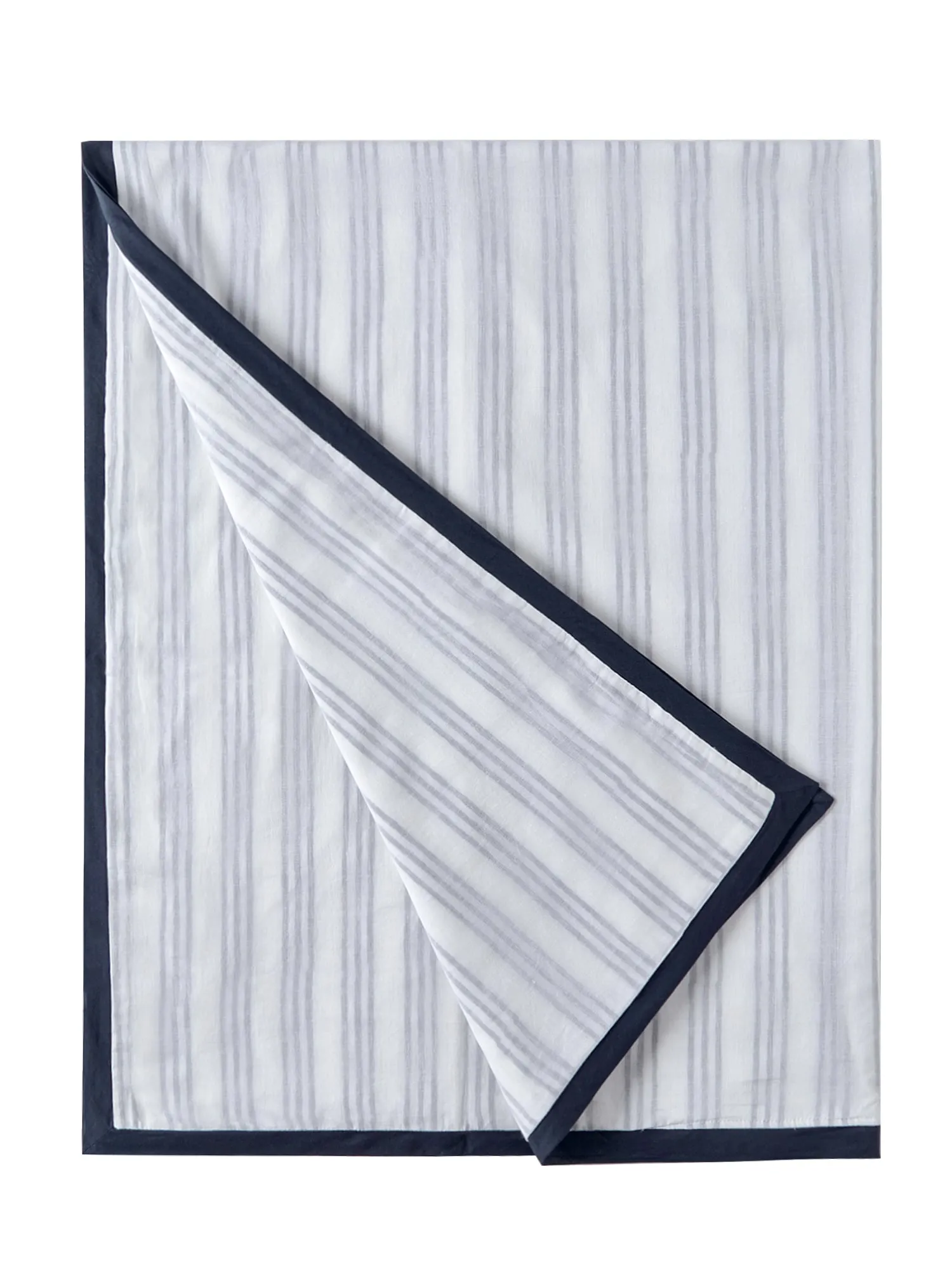 Cairo Blue Striped Cotton Dohar Blanket