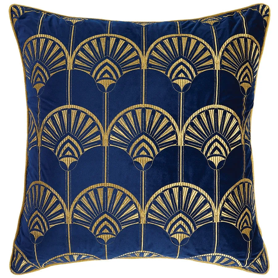 Cairo Gold Velvet European Pillowcase by Davinci