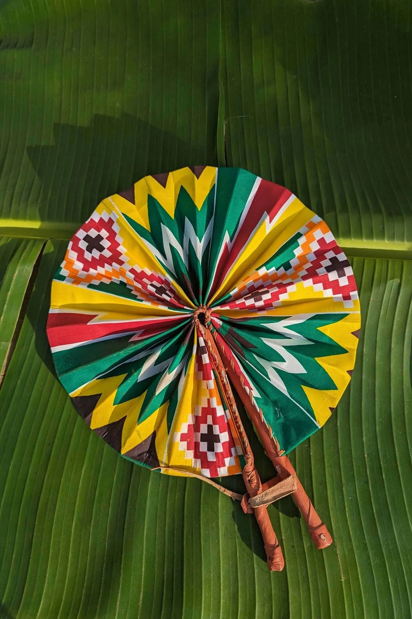 Carnival African Print Folding Fan