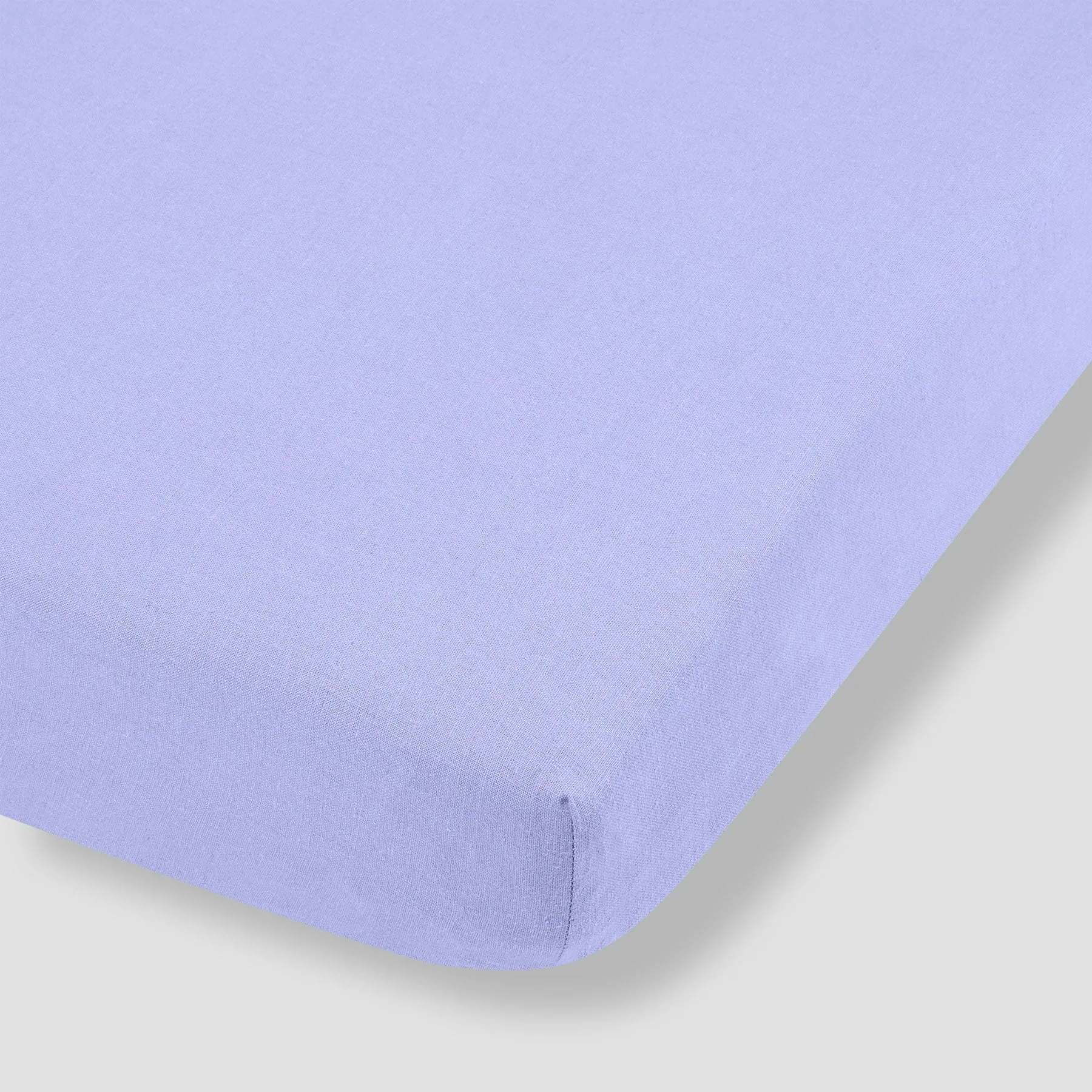 Celeste Blue Kids Linen Blend Fitted Sheet