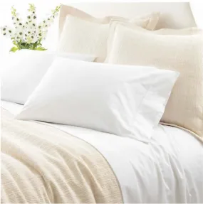 Classic Hemstitch White King Sheet Set