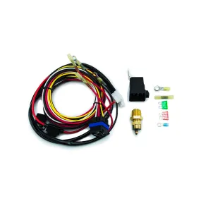 Cold-Case Dual/Single Fan Controller - 190° F On - 3/8" NPT Temperature Sensor - Harness/Relay