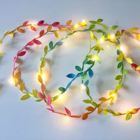 Colour Leaf String Lights | 2m Battery