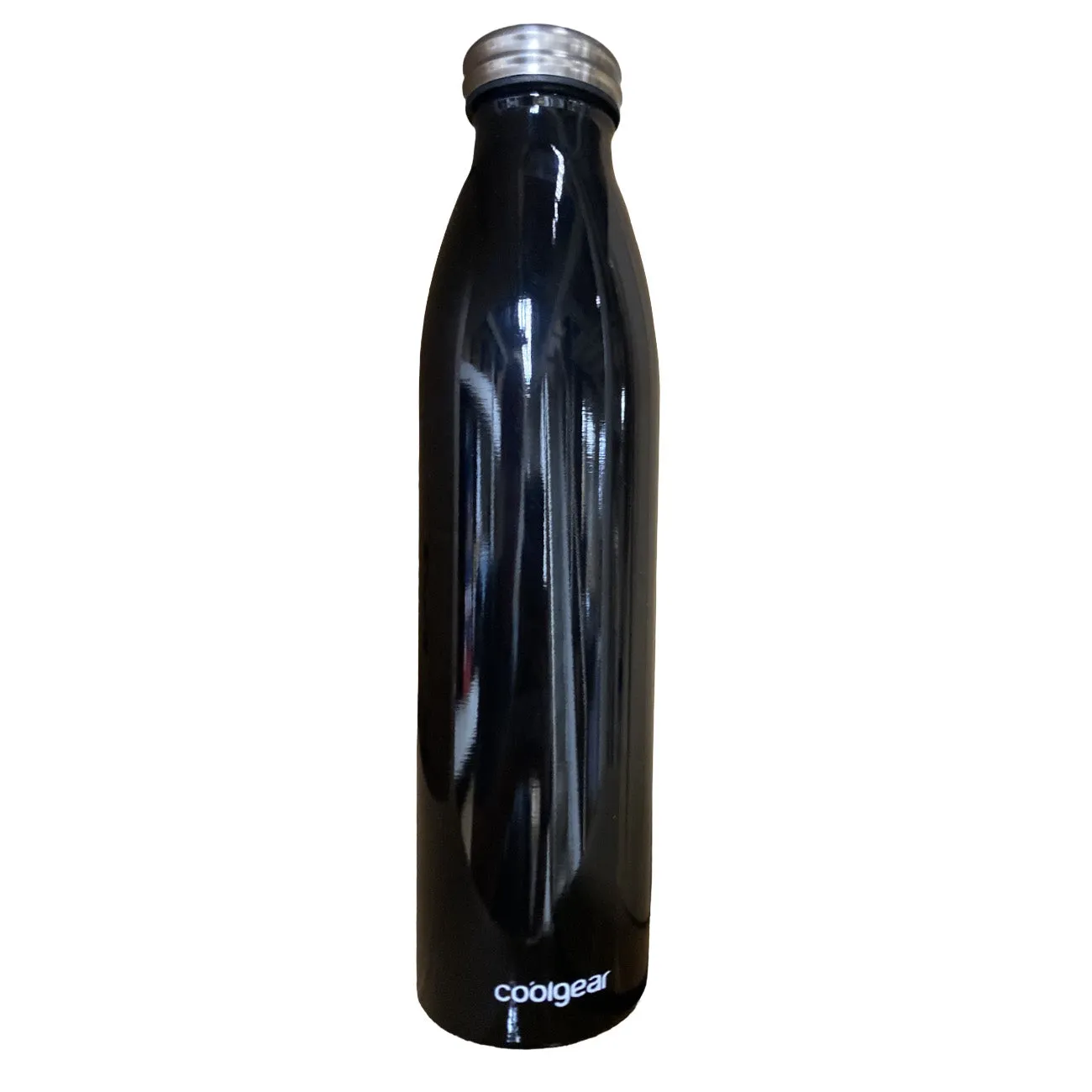 Cool Gear 25 oz Stainless Steel Bottle with Cap, Black